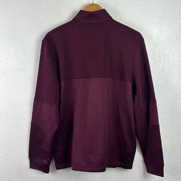 NWT Callaway Mens Burgundy Red 1/4 Zip Pullover Opti Dri Golf Sweatshirt Small - Picture 7 of 10